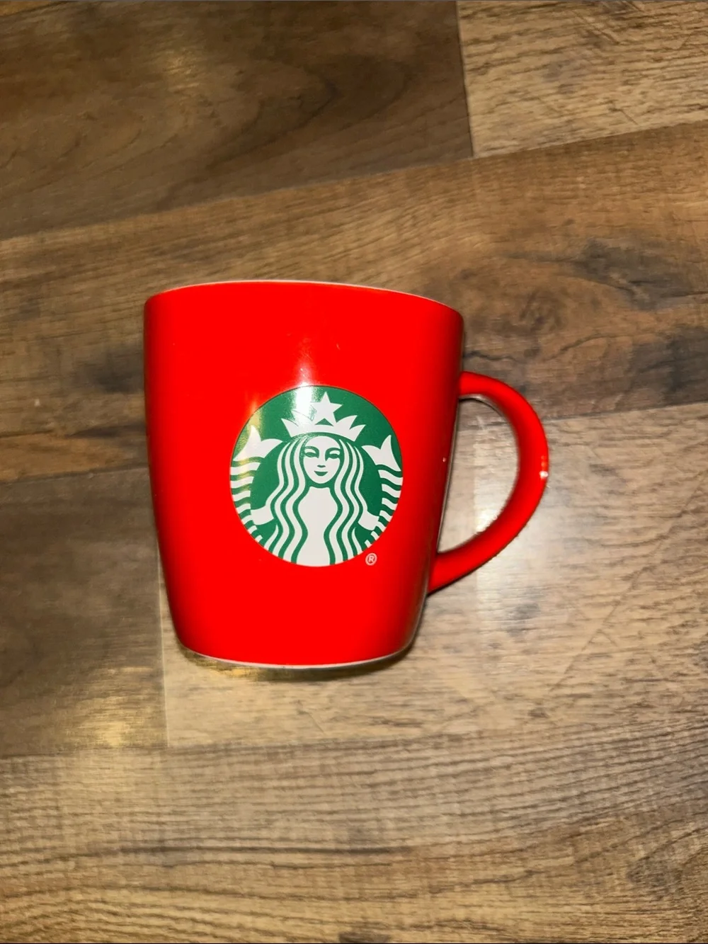 Starbucks Red Mug with Green Siren Logo